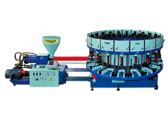  EK-5112YY 全自動圓盤式單（雙）色休閑鞋、運動鞋結(jié)幫注射成型機